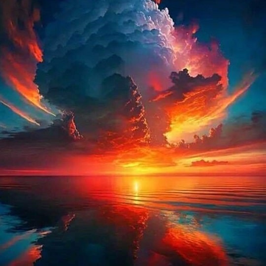 Sun light bursting through clouds in dream meaning