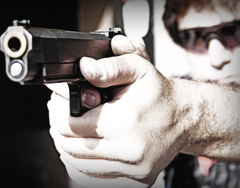 Me and family being shot by someone in a public place